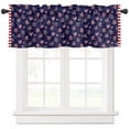 thumbnail image 1 of Valances for WIndow Independence Day Stars and Striped Sunflowers Heart Valance CurtaIns Light FilterIng Rod Pocket WIndow Treatment Valances for Kitchen Bathroom Bedroom Basement, 42X18In, 1 of 8