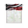 thumbnail image 1 of Valances for Windows Abstract Gradient Stitching Rod Pocket Cafe Window Treatments Valance Curtains for Kitchen Bathroom Laundry Basement Windows 42"x12", 1 of 9