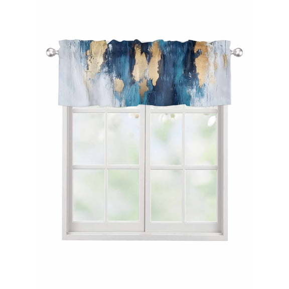 Valances for Windows Abstract Graffiti Art Rod Pocket Cafe Window Treatments Valance Curtains for Kitchen Bathroom Laundry Basement Windows 60"x18"