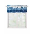 thumbnail image 1 of Valances for Windows Abstract Urban Silhouette Rod Pocket Cafe Window Treatments Valance Curtains for Kitchen Bathroom Laundry Basement Windows 60"x18", 1 of 9