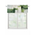 thumbnail image 1 of Valances for Windows Abstract Watercolor Rod Pocket Cafe Window Treatments Valance Curtains for Kitchen Bathroom Laundry Basement Windows 42"x18", 1 of 1