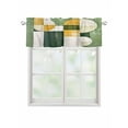 thumbnail image 1 of Valances for Windows Abstract Watercolor Rod Pocket Cafe Window Treatments Valance Curtains for Kitchen Bathroom Laundry Basement Windows 42"x18", 1 of 9