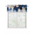 thumbnail image 1 of Valances for Windows Abstract Watercolor Rod Pocket Cafe Window Treatments Valance Curtains for Kitchen Bathroom Laundry Basement Windows 54"x18", 1 of 9