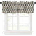 thumbnail image 1 of Valances for Windows, Ethnic Tribal Abstract Geometric Texture Kitchen Window Valances Rod Pocket Valances Curtains for Living Room Bathroom 54 x 18 Inch, 1 Panel, 1 of 6