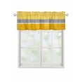 thumbnail image 1 of Valances for Windows Gray Yellow Abstract Rod Pocket Cafe Window Treatments Valance Curtains for Kitchen Bathroom Laundry Basement Windows 54"x18", 1 of 9