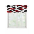 thumbnail image 1 of Valances for Windows Modern Seamless Stitching Rod Pocket Cafe Window Treatments Valance Curtains for Kitchen Bathroom Laundry Basement Windows 42"x12", 1 of 9