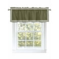 thumbnail image 1 of Valances for Windows Olive Green Abstract Art Rod Pocket Cafe Window Treatments Valance Curtains for Kitchen Bathroom Laundry Basement Windows 60"x18", 1 of 9