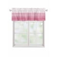 thumbnail image 1 of Valances for Windows Pink White Gradient Rod Pocket Cafe Window Treatments Valance Curtains for Kitchen Bathroom Laundry Basement Windows 56"x16", 1 of 9