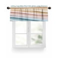 thumbnail image 1 of Valances for Windows Valance Rod Pocket Light Filtering Short Window Treatments Curtains for Kitchen Bathroom Living Room Bedroom, 1 Panel, 54 x 18 Inch, 1 of 7