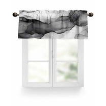 Valances for Windows Valance Rod Pocket Light Filtering Short Window Treatments Curtains for Kitchen Bathroom Living Room Bedroom, 1 Panel, 54 x 18 Inch