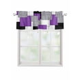 thumbnail image 1 of Valances for Windows Abstract Art Rod Pocket Cafe Window Treatments Valance Curtains for Kitchen Bathroom Laundry Basement Windows 42"x18", 1 of 9