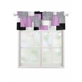 thumbnail image 1 of Valances for Windows Abstract Art Rod Pocket Cafe Window Treatments Valance Curtains for Kitchen Bathroom Laundry Basement Windows 60"x14", 1 of 9