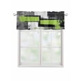 thumbnail image 1 of Valances for Windows Abstract Graffiti Rod Pocket Cafe Window Treatments Valance Curtains for Kitchen Bathroom Laundry Basement Windows 54"x18", 1 of 9