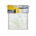 thumbnail image 1 of Valances for Windows Abstract Graffiti Rod Pocket Cafe Window Treatments Valance Curtains for Kitchen Bathroom Laundry Basement Windows 54"x18", 1 of 9