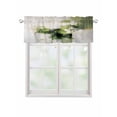 thumbnail image 1 of Valances for Windows Abstract Green Rod Pocket Cafe Window Treatments Valance Curtains for Kitchen Bathroom Laundry Basement Windows 54"x18", 1 of 9