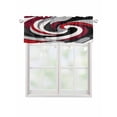 thumbnail image 1 of Valances for Windows Abstract Lines Rod Pocket Cafe Window Treatments Valance Curtains for Kitchen Bathroom Laundry Basement Windows 54"x18", 1 of 9