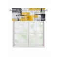 thumbnail image 1 of Valances for Windows Abstract Mottled Rod Pocket Cafe Window Treatments Valance Curtains for Kitchen Bathroom Laundry Basement Windows 54"x18", 1 of 9