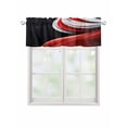 thumbnail image 1 of Valances for Windows Abstract Stitching Rod Pocket Cafe Window Treatments Valance Curtains for Kitchen Bathroom Laundry Basement Windows 42"x12", 1 of 9