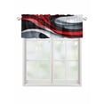 thumbnail image 1 of Valances for Windows Abstract Stitching Rod Pocket Cafe Window Treatments Valance Curtains for Kitchen Bathroom Laundry Basement Windows 54"x18", 1 of 9