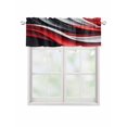thumbnail image 1 of Valances for Windows Abstract Stitching Rod Pocket Cafe Window Treatments Valance Curtains for Kitchen Bathroom Laundry Basement Windows 56"x16", 1 of 9