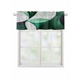 thumbnail image 1 of Valances for Windows Abstract Stitching Rod Pocket Cafe Window Treatments Valance Curtains for Kitchen Bathroom Laundry Basement Windows 60"x14", 1 of 9