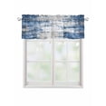 thumbnail image 1 of Valances for Windows Abstract Stitching Rod Pocket Cafe Window Treatments Valance Curtains for Kitchen Bathroom Laundry Basement Windows 60"x14", 1 of 9