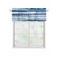 thumbnail image 1 of Valances for Windows Blue Abstract Wave Rod Pocket Cafe Window Treatments Valance Curtains for Kitchen Bathroom Laundry Basement Windows 42"x18", 1 of 9