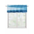 thumbnail image 1 of Valances for Windows Blue Gradient Rod Pocket Cafe Window Treatments Valance Curtains for Kitchen Bathroom Laundry Basement Windows 56"x16", 1 of 9