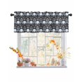thumbnail image 1 of Valances for Windows Fall Abstract Rod Pocket Cafe Window Treatments Valance Curtains for Kitchen Bathroom Laundry Basement Windows 42"x18", 1 of 6
