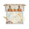 thumbnail image 1 of Valances for Windows Fall Hat Rod Pocket Cafe Window Treatments Valance Curtains for Kitchen Bathroom Laundry Basement Windows 60"x18", 1 of 6