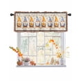 thumbnail image 1 of Valances for Windows Fall Thanksgiving Rod Pocket Cafe Window Treatments Valance Curtains for Kitchen Bathroom Laundry Basement Windows 54"x18", 1 of 6
