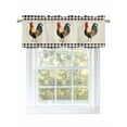 thumbnail image 1 of Valances for Windows Farm Animal Rod Pocket Cafe Window Treatments Valance Curtains for Kitchen Bathroom Laundry Basement Windows 56"x16", 1 of 9