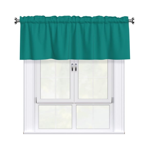 Valances for Windows Kitchen Curtains Small Treatments Valance, English Ivy 42x12 inch
