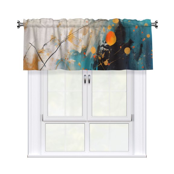 Valances for Windows Kitchen Curtains Small Treatments Valance, Lantern 52x12 inch