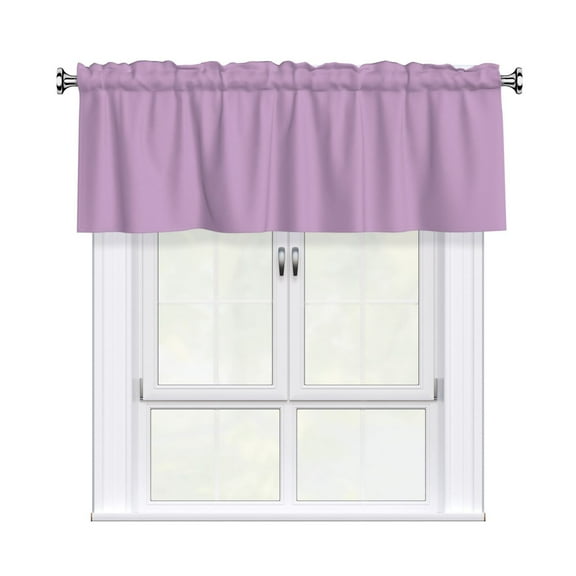 Valances for Windows Kitchen Curtains Small Treatments Valance, Lilac Lavender 42x18 inch