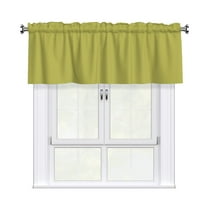 Valances for Windows Kitchen Curtains Small Treatments Valance, Olive Green 42x12 inch