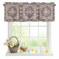 thumbnail image 1 of Valances for Windows Rod Pocket Short Curtain for Bathroom Living Room Bedroom 1 Panel 42x12in, 1 of 9