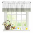 thumbnail image 1 of Valances for Windows Rod Pocket Short Curtain for Bathroom Living Room Bedroom 1 Panel 54x18in, 1 of 9