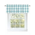 thumbnail image 1 of Valances for Windows Rustic Farmhouse Rod Pocket Cafe Window Treatments Valance Curtains for Kitchen Bathroom Laundry Basement Windows 54"x18", 1 of 9