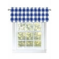 thumbnail image 1 of Valances for Windows Rustic Farmhouse Rod Pocket Cafe Window Treatments Valance Curtains for Kitchen Bathroom Laundry Basement Windows 60"x14", 1 of 9