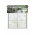 thumbnail image 1 of Valances for Windows Sage Green Grey Rod Pocket Cafe Window Treatments Valance Curtains for Kitchen Bathroom Laundry Basement Windows 42"x18", 1 of 9