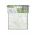 thumbnail image 1 of Valances for Windows Sage Green Rod Pocket Cafe Window Treatments Valance Curtains for Kitchen Bathroom Laundry Basement Windows 54"x18", 1 of 9