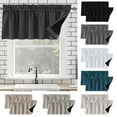 Valances for Windows Set 2Pcs Light Blocking Short Small Topper Valence