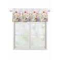thumbnail image 1 of Valances for Windows Spring Watercolor Rod Pocket Cafe Window Treatments Valance Curtains for Kitchen Bathroom Laundry Basement Windows 42"x12", 1 of 9