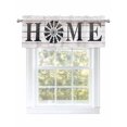 thumbnail image 1 of Valances for Windows Vintage Home Rod Pocket Cafe Window Treatments Valance Curtains for Kitchen Bathroom Laundry Basement Windows 42"x18", 1 of 9