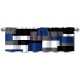 thumbnail image 1 of Valances for Windows, Window Treatment Valances Half Window Curtain Valance for Kitchen Living Room Bedroom Decor (Blue, 52"X18"), 1 of 6