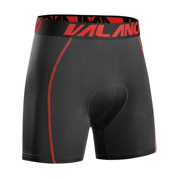 Valano Bike Shorts for Men Cycling Shorts Underwear with 3D Padded, Bicycle MTB Liner Mountain Shorts with Breathable Absorbent and Ergonomic Design