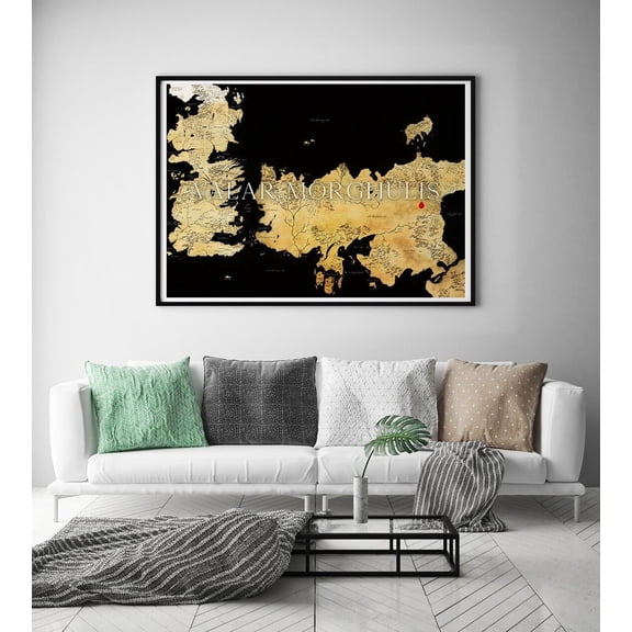 Valar Morghulis Poster, Game Of Thrones Poster, Got Wall Decor, Game Of Thrones Gift, Game Of Thrones Art, Tv Poster UNFRAMED