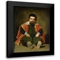 thumbnail image 1 of Valazquez, Diego 11x14 Black Modern Framed Museum Art Print Titled - Portrait of Sebastian de Morra, 1 of 5