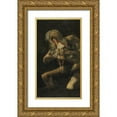 thumbnail image 1 of Valazquez, Diego 12x18 Gold Ornate Wood Framed with Double Matting Museum Art Print Titled - Saturn Devouring His Son, 1 of 4
